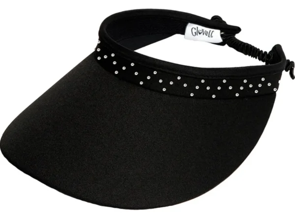 Glove It Visors< Bling Crystal Coil Visor - Black