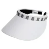 Glove It Visors< Bling Crystal Square Clip Visor - White