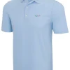 Men Greg Norman Shirts< Classic Pique Shark Polo - Blue Shore