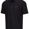 Men Greg Norman Shirts< Classic Pique Shark Polo - Black