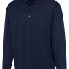 Men Greg Norman Shirts< Freedom Long Sleeve Polo - Navy