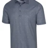 Men Greg Norman Shirts< Ml75 Microlux Jacks Print Polo - Black