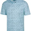 Men Greg Norman Shirts< Ml75 Stretch Tropical Wave Polo - Tropical Wave