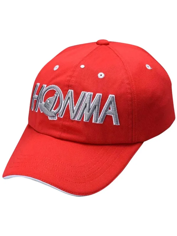 Honma Caps< Solid Cap 031-735628 - Red/Silver