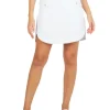 Women IBKUL Skorts & Dresses< Solid Straight Skort (17.5") - White