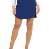 Women IBKUL Skorts & Dresses< Solid Straight Skort (17.5") - Navy