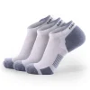 Meikan Socks Socks<Meikan 3 Pack Low Cut Coolmax Technical Sports Socks - White/Grey