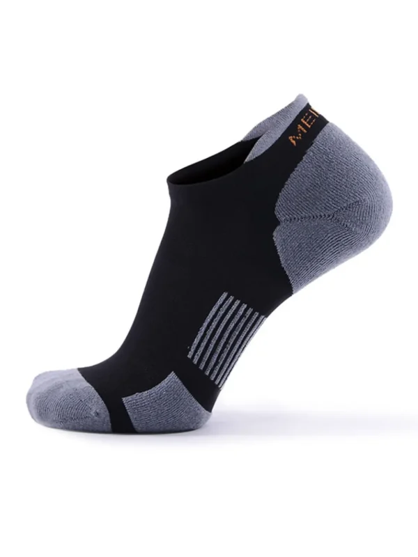 Meikan Socks Socks<Meikan 3 Pack Low Cut Coolmax Technical Sports Socks - Black/Grey