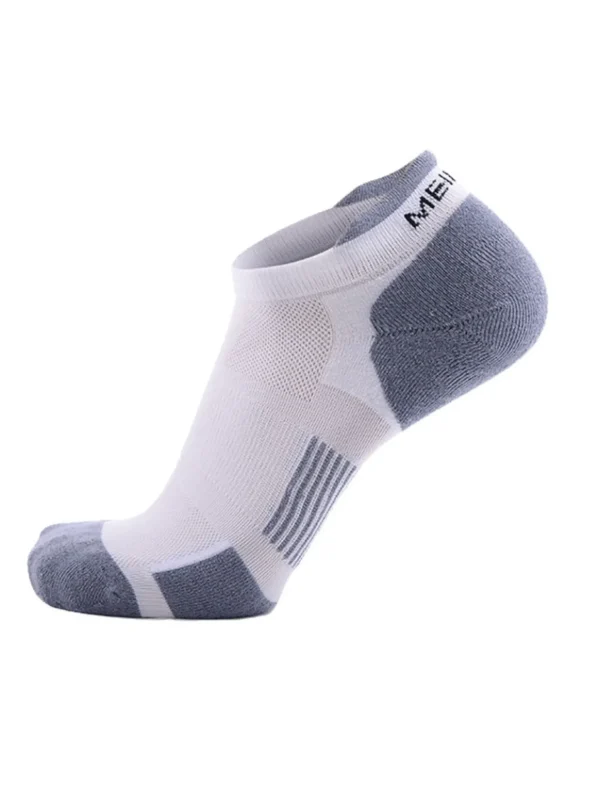 Meikan Socks Socks<Meikan 3 Pack Low Cut Coolmax Technical Sports Socks - White/Grey