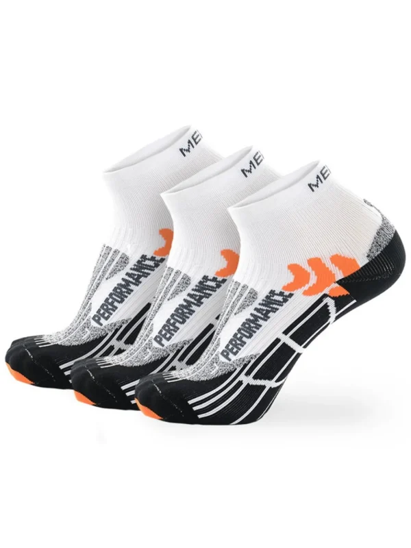 Meikan Socks Socks<Meikan 3 Pack Quarter Cut Coolmax Performance Sports Socks - White