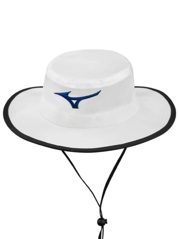 Mizuno Hats< Sun Hat - White/Navy