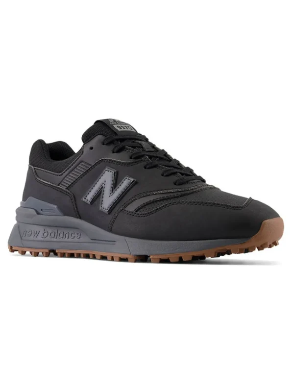 Men New Balance Mens Golf Shoes< 997 Sl (2E) Golf Shoes - Black/Grey