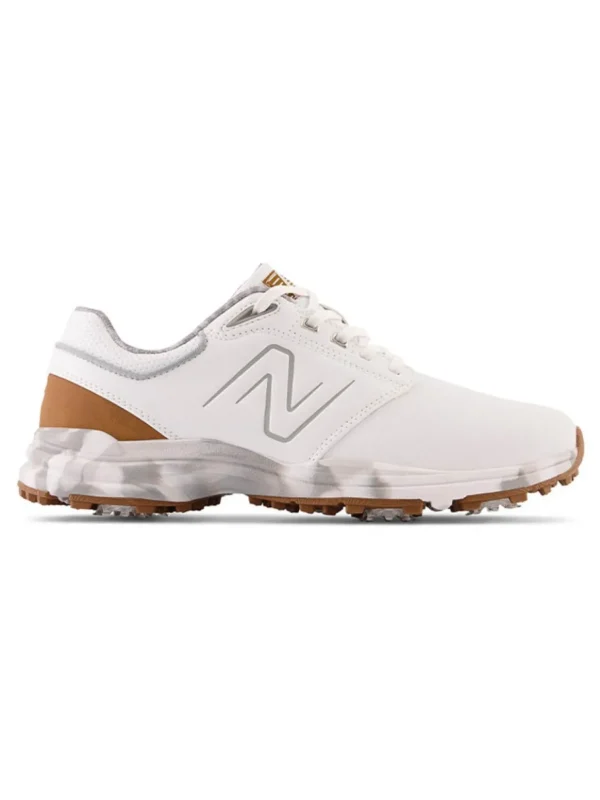 Men New Balance Mens Golf Shoes< Brighton (2E) Golf Shoes - White/Brown