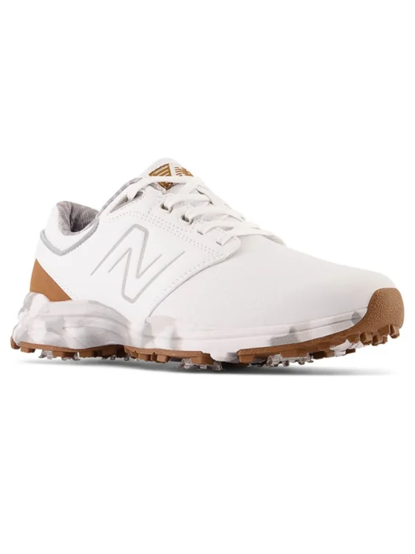 Men New Balance Mens Golf Shoes< Brighton (2E) Golf Shoes - White/Brown