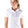 Women Nivo Shirts< W Brenna Polo - White