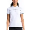 Women Nivo Shirts< W Callie Mock - White