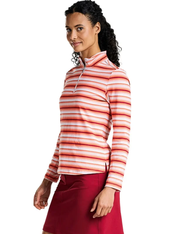 Women Nivo Shirts< W Leonida Mock - Persimmon