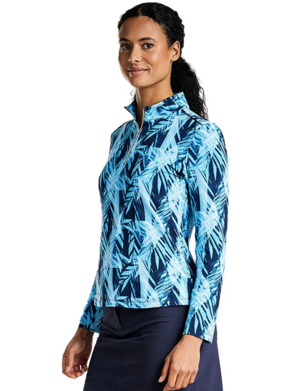 Women Nivo Shirts< W Lerri Mock - Navy