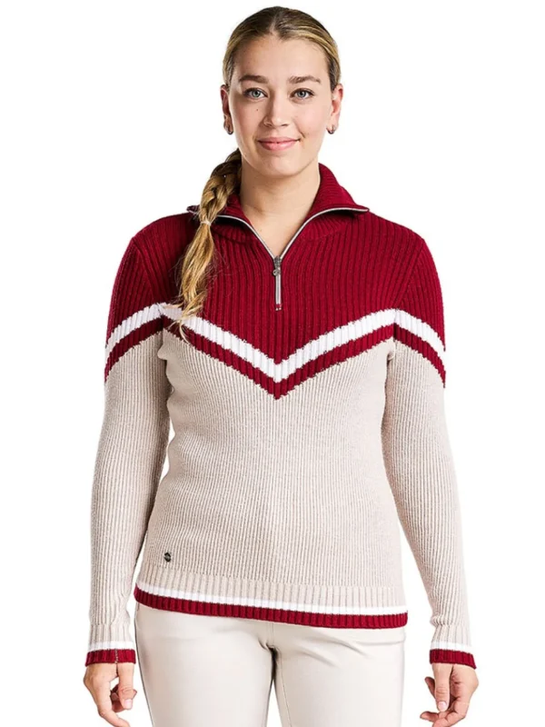 Women Nivo Jumpers< W Mabelyn Sweater - Cranberry