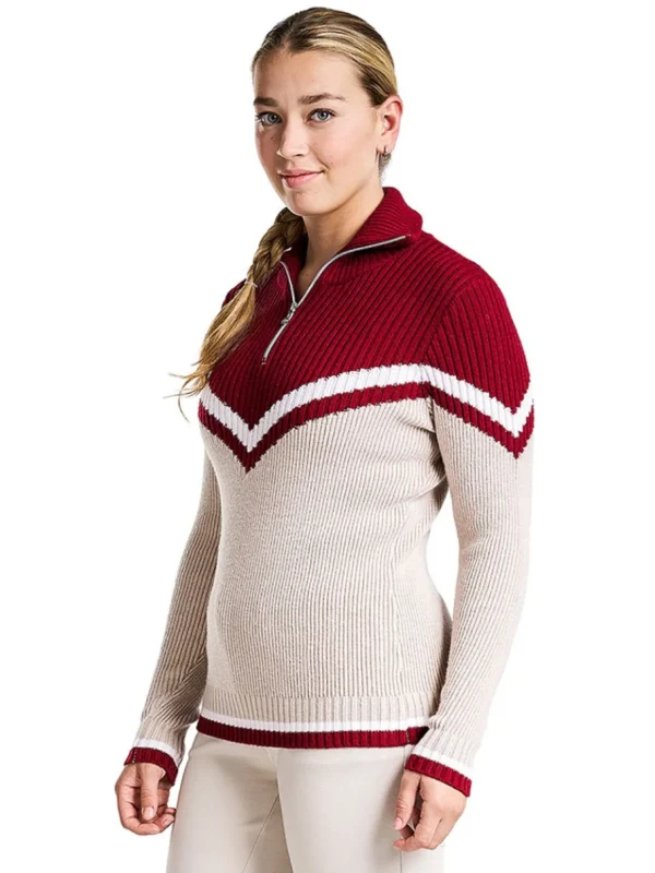 Women Nivo Jumpers< W Mabelyn Sweater - Cranberry