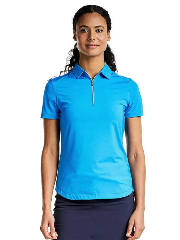 Women Nivo Shirts< W Naila Polo - French Blue