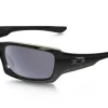 Oakley Sunglasses< Fives Squared Sunglasses - Polished Black W/ Grey