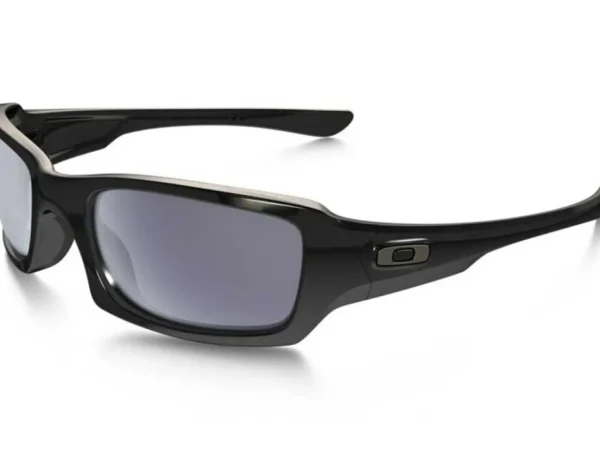 Oakley Sunglasses< Fives Squared Sunglasses - Polished Black W/ Grey