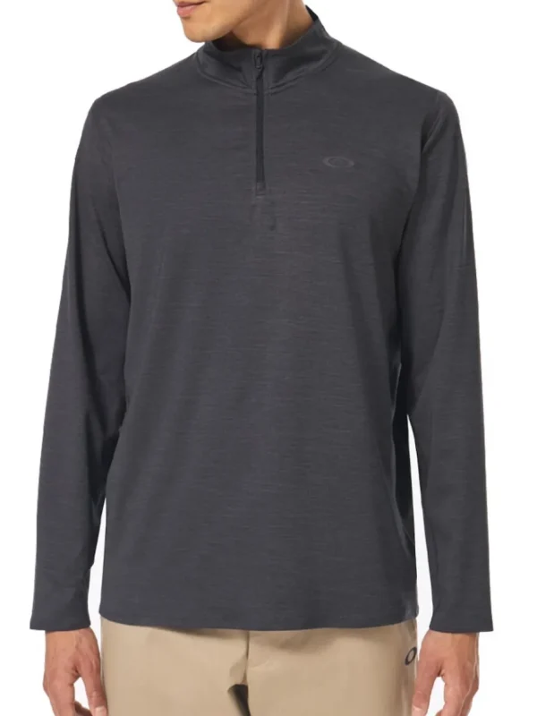 Men Oakley Jumpers< Gravity Range 1/4-Zip - Blackout Heather