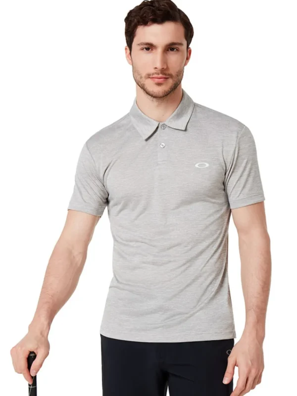 Men Oakley Shirts< New Galaxy Polo - Granite Heather