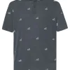 Men Oakley Shirts< Rc Micro Shade Print Golf Polo Shirt - Golf Pattern Dark Slate