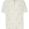 Men Oakley Shirts< Rc Micro Shade Print Golf Polo Shirt - Golf Pattern Arctic White