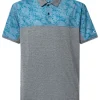 Men Oakley Shirts< Sand Block Polo - Aurora Blue