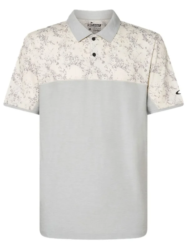 Men Oakley Shirts< Sand Block Polo - Arctic White