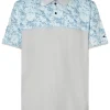 Men Oakley Shirts< Sand Block Polo - Stone Wash Blue