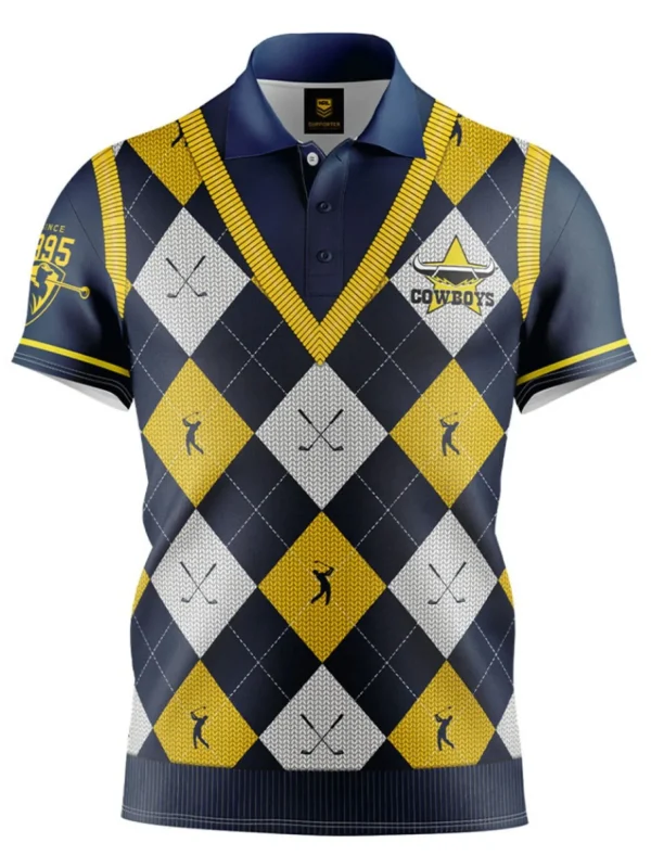 Men NRL Shirts<Official Fairway Golf Polo Shirt - North Queensland Cowboys