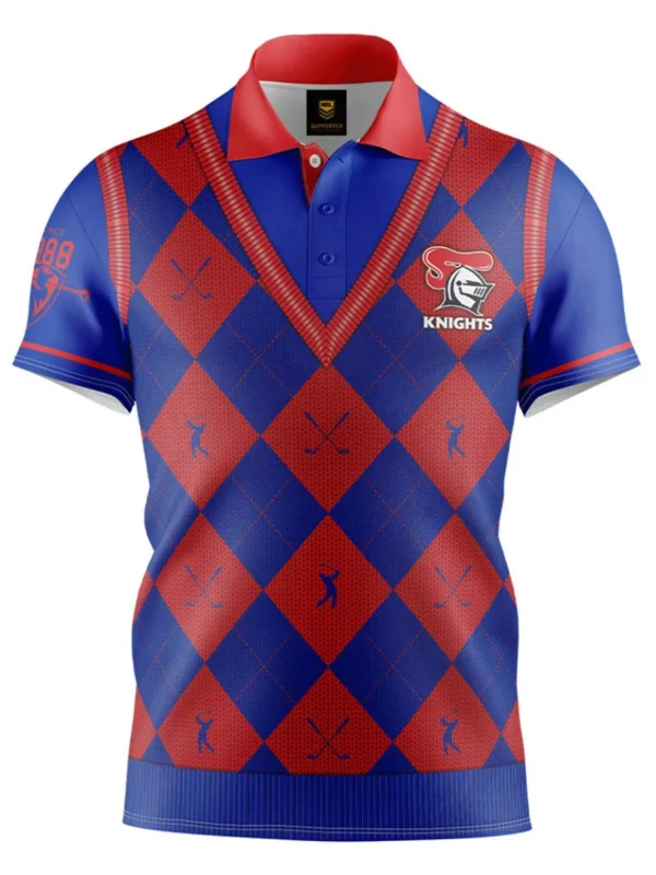 Men NRL Shirts<Official Fairway Golf Polo Shirt - Newcastle Knights