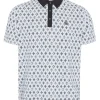 Men Original Penguin Shirts< All Over Atomic Cocktail Print Polo - Caviar