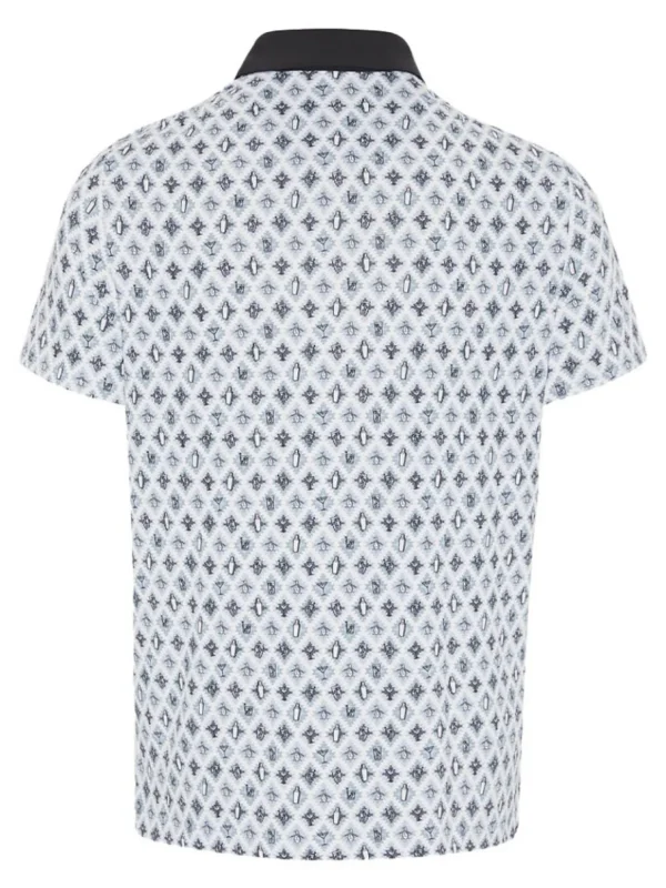 Men Original Penguin Shirts< All Over Atomic Cocktail Print Polo - Caviar