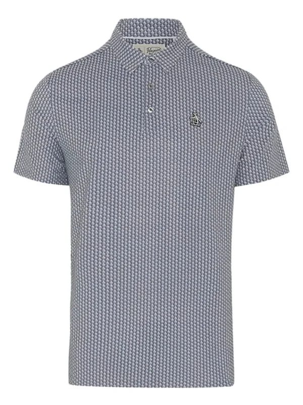 Men Original Penguin Shirts< All-Over Pete Print Golf Polo - Quiet Shade