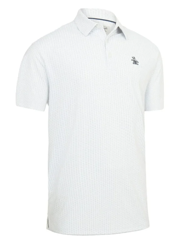 Men Original Penguin Shirts< All-Over Pete Print Golf Polo - Bright White