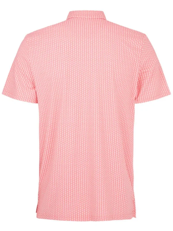 Men Original Penguin Shirts< All-Over Pete Print Golf Polo - Strawberry Pink