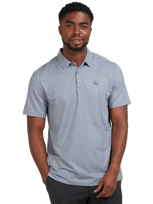 Men Original Penguin Shirts< All-Over Pete Print Golf Polo - Quiet Shade