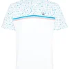 Men Original Penguin Shirts< Engineered Broken Tees Novelty Block Print Polo - Bright White