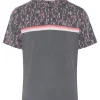 Men Original Penguin Shirts< Engineered Broken Tees Novelty Block Print Polo - Quiet Shade