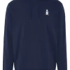 Men Original Penguin Jumpers< Golf Novelty Ls Hoodie - Black Iris