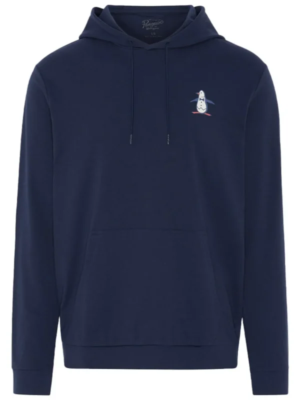 Men Original Penguin Jumpers< Golf Novelty Ls Hoodie - Black Iris