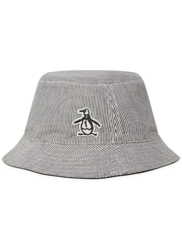 Original Penguin Hats< Golf Railroad Stripe Reversible Bucket Hat