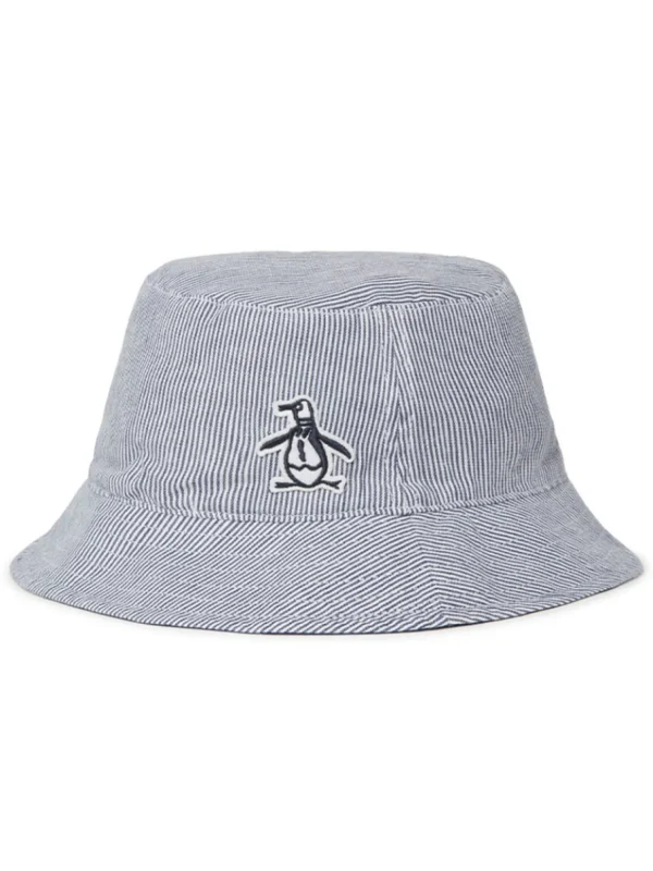 Original Penguin Hats< Golf Railroad Stripe Reversible Bucket Hat