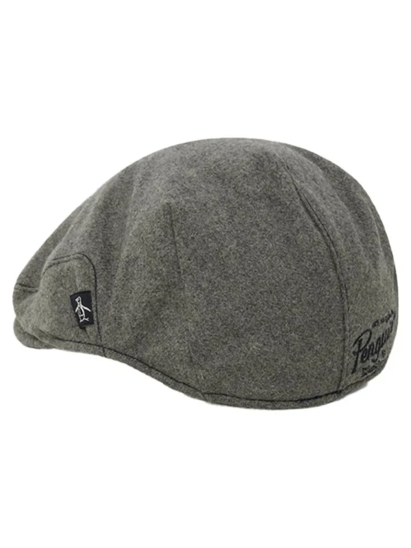 Original Penguin Caps< Heavy Weight Flat Cap