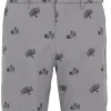 Men Original Penguin Shorts< Karaoke Print 8-Inch Golf Shorts - Dark Caviar Heather